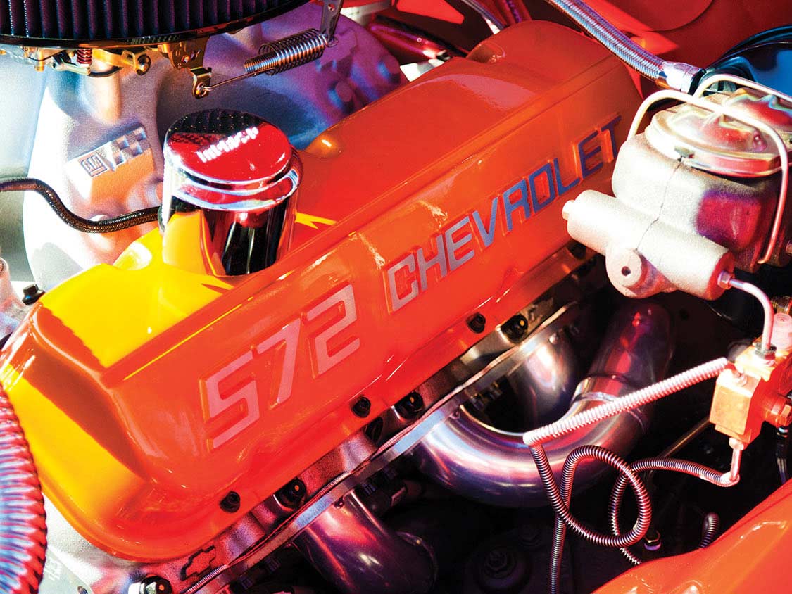 The engine of Chevrolet Camaro