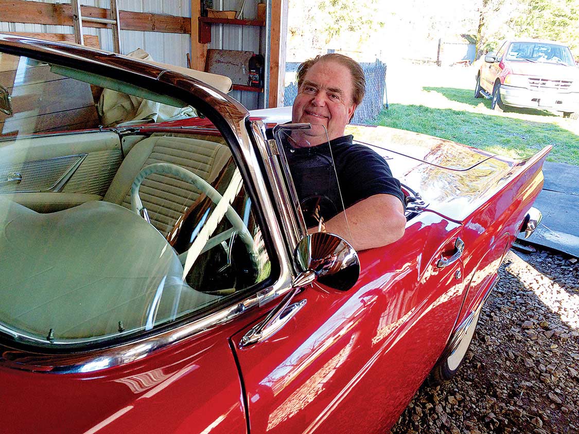 Author in his 1957 FORD THUNDERBIRD