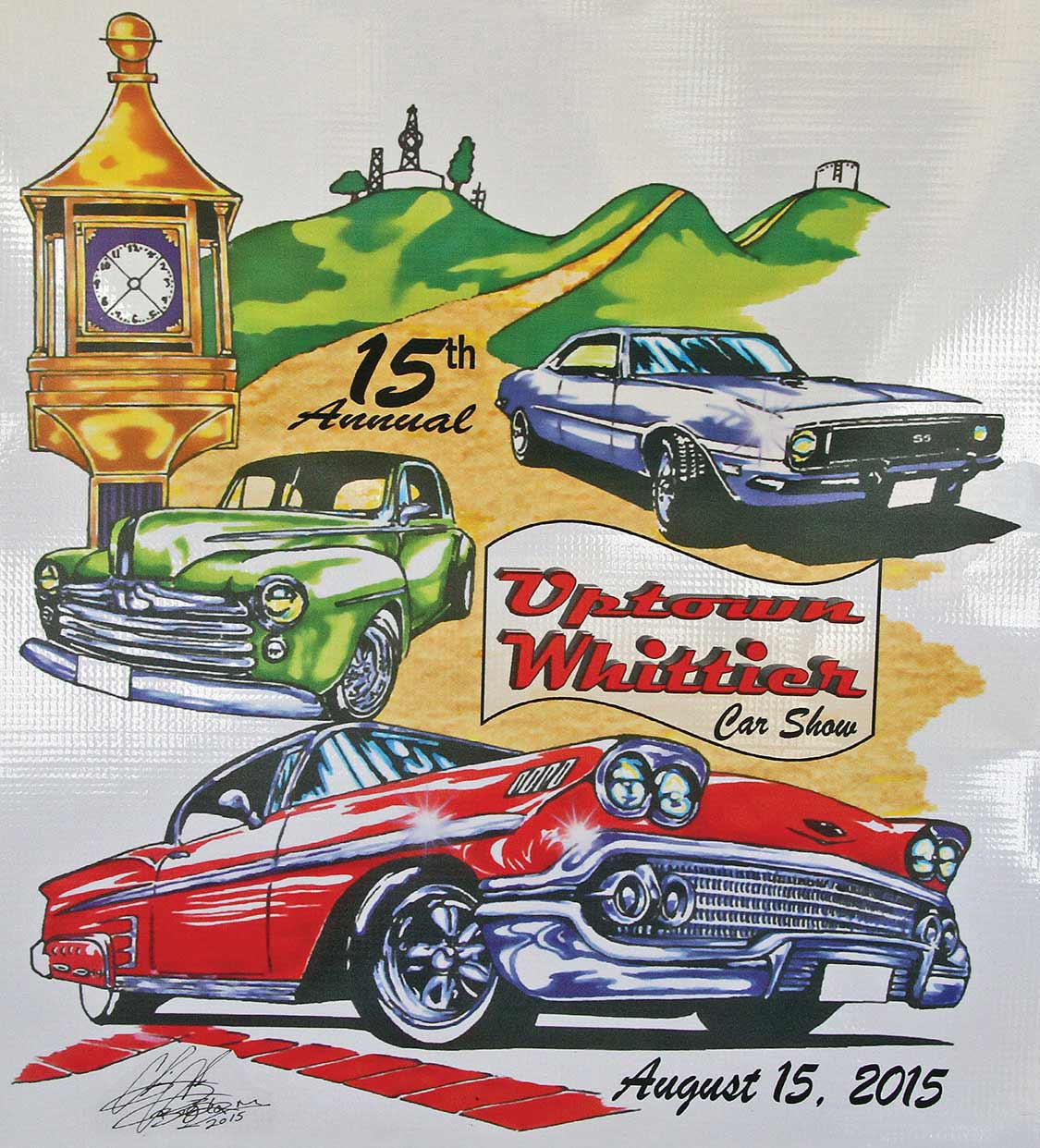 Poster of 15th Annual Uptown Whittier Car Show