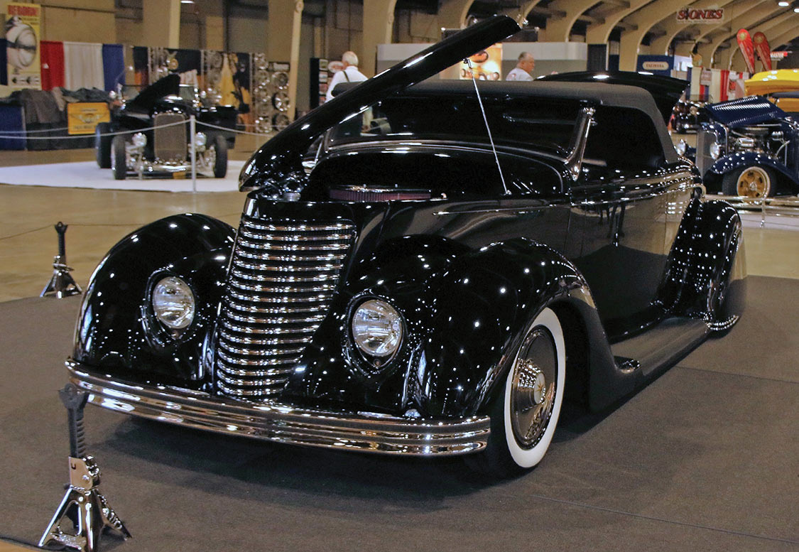 All black ’36 Ford.
