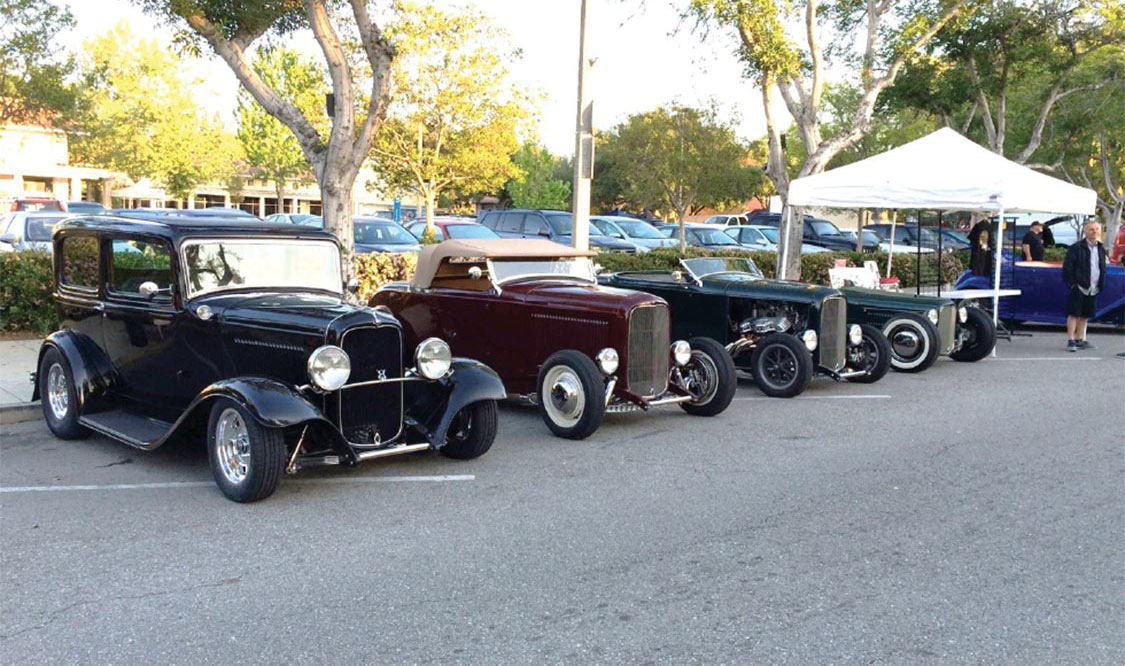 hot rods for the SO-CAL Speed Shop booth