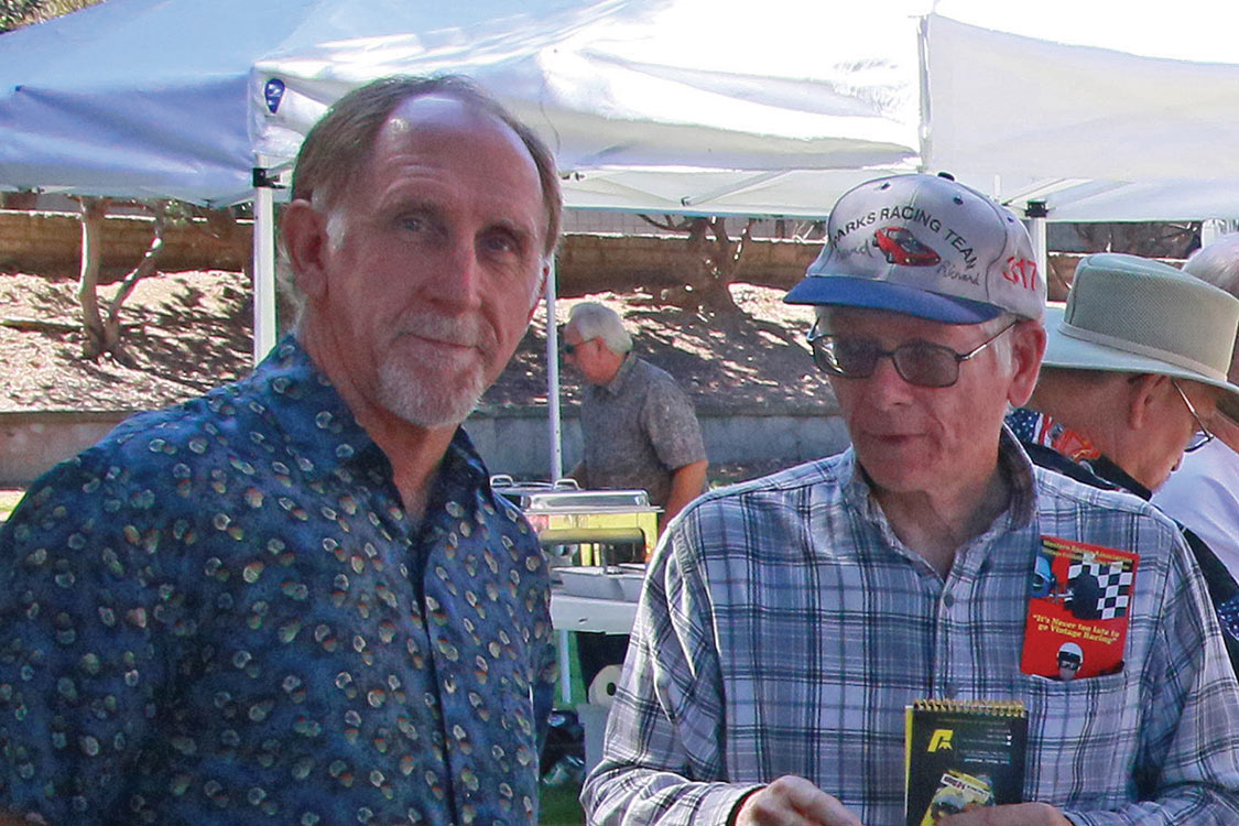 Tommy Thompson (L) with Richard Parks. Tommy Thompson is the son of Junior Thompson who was very active in early drag racing.