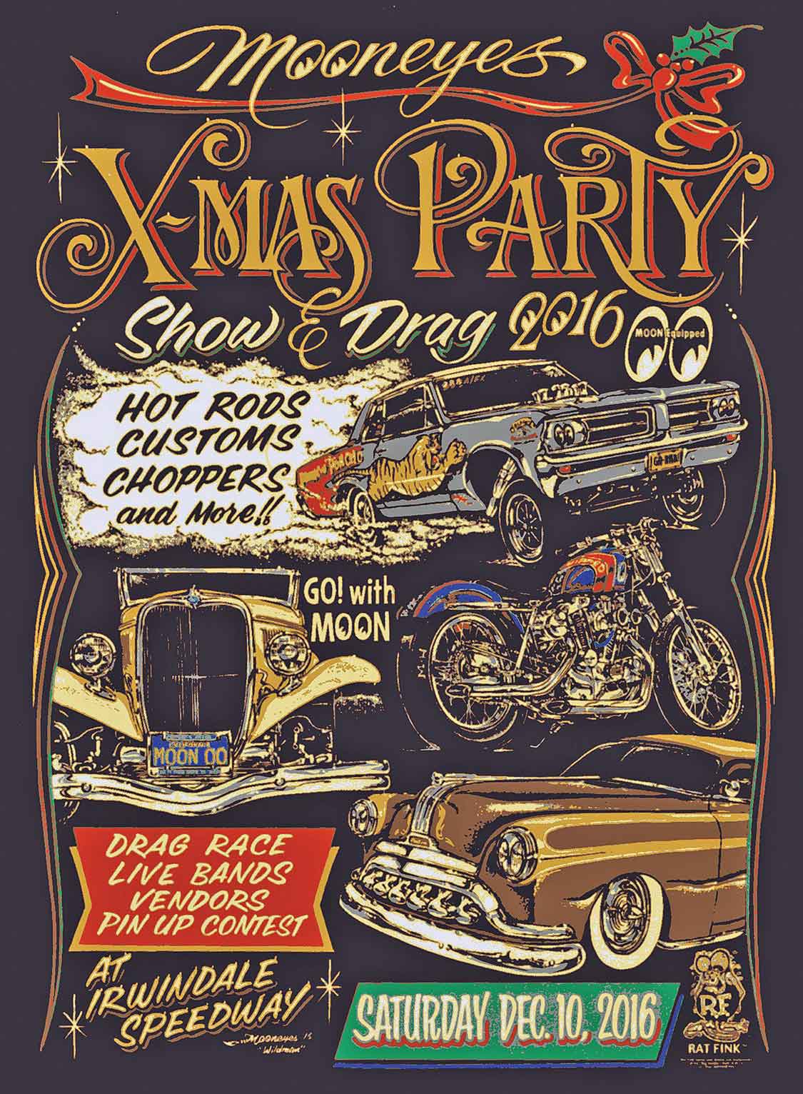 MOONEYES X-MAS SHOW AND DRAGS