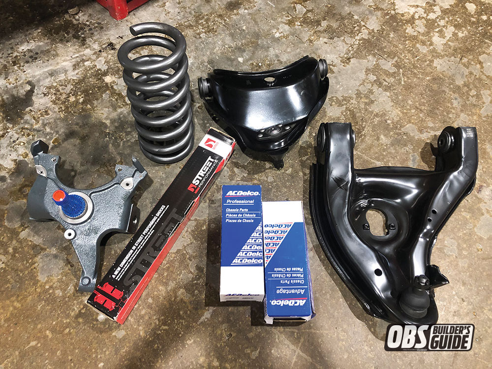 Upper and lower control arm assemblies for a Belltech lowering kit