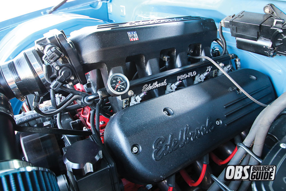 Edelbrock coil pack covers on a 1990 Chevrolet