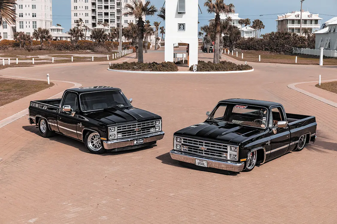 Ambriz Family’s Matching 1985 Squarebodies